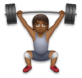 Person Lifting Weights Emoji Lg