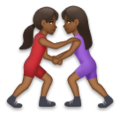 Women Wrestling Emoji Lg