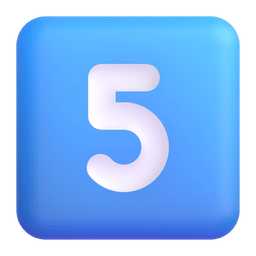 Keycap Digit Five Emoji Microsoft-teams