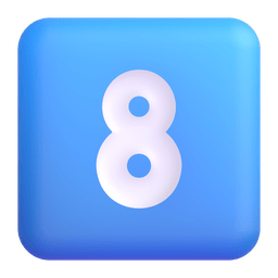 Keycap Digit Eight Emoji Microsoft-teams