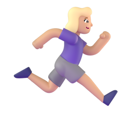 Woman Running Facing Right Emoji Microsoft-teams