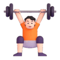 Person Lifting Weights Emoji Microsoft-teams