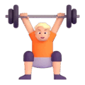 Person Lifting Weights Emoji Microsoft-teams