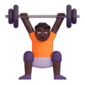 Person Lifting Weights Emoji Microsoft-teams