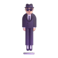 Person In Suit Levitating Emoji Microsoft-teams