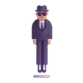Person In Suit Levitating Emoji Microsoft-teams