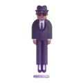Person In Suit Levitating Emoji Microsoft-teams