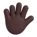 Hand With Fingers Splayed Emoji Microsoft-teams