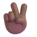 Victory Hand Emoji Microsoft-teams