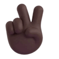 Victory Hand Emoji Microsoft-teams
