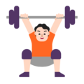 Person Lifting Weights Emoji Windows