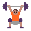 Person Lifting Weights Emoji Windows