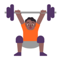 Person Lifting Weights Emoji Windows
