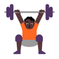 Person Lifting Weights Emoji Windows
