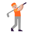 Person Golfing Emoji Windows