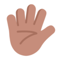 Hand With Fingers Splayed Emoji Windows