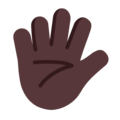 Hand With Fingers Splayed Emoji Windows