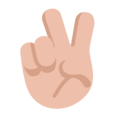 Victory Hand Emoji Windows