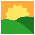 Sunrise Over Mountains Emoji Mozilla