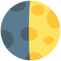 First Quarter Moon Emoji Mozilla