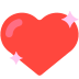 Sparkling Heart Emoji Mozilla