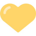 Yellow Heart Emoji Mozilla