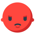 Pouting Face Emoji Mozilla