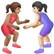 Women Wrestling Emoji Samsung