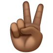 Victory Hand Emoji Samsung