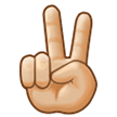 Victory Hand Emoji Samsung