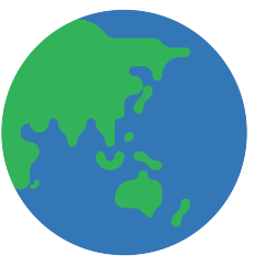 Globe Showing Asia Australia Emoji Skype