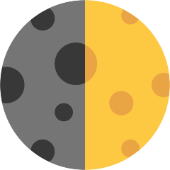 First Quarter Moon Emoji Skype