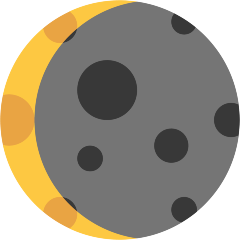 Waning Crescent Moon Emoji Skype