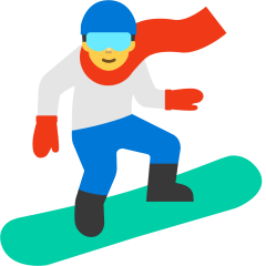 Snowboarder Emoji Skype