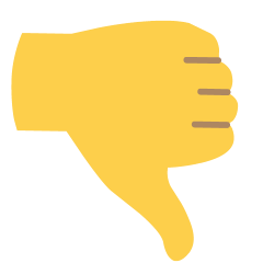 Thumbs Down Emoji Skype
