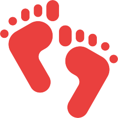 Footprints Emoji Skype