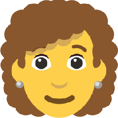 Woman Curly Hair Emoji Skype