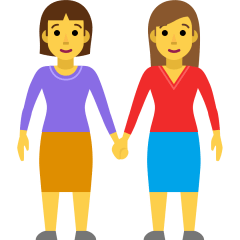Women Holding Hands Emoji Skype
