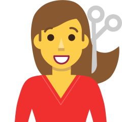 Woman Getting Haircut Emoji Skype