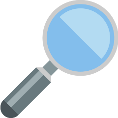 Magnifying Glass Tilted Right Emoji Skype