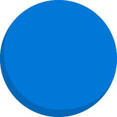 Large Blue Circle Emoji Skype