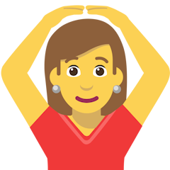 Woman Gesturing Ok Emoji Skype