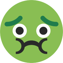 Nauseated Face Emoji Skype
