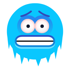 Cold Face Emoji Skype
