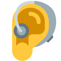 Ear With Hearing Aid Emoji Skype