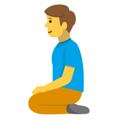 Man Kneeling Emoji Skype