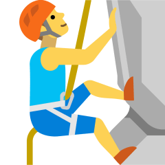 Man Climbing Emoji Skype