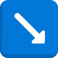 Down Right Arrow Emoji Skype