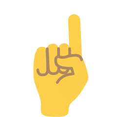 Index Pointing Up Emoji Skype