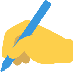 Writing Hand Emoji Skype